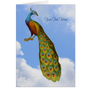 Peacock Art Animal Kaart