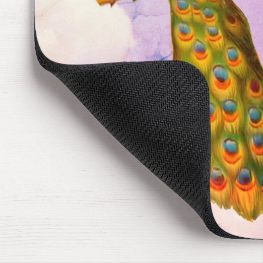 Peacock Art Animal Personalized Muismat (Hoek)