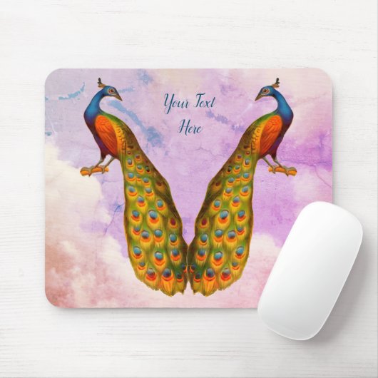 Peacock Art Animal Personalized Muismat (Met muis)