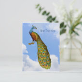 Peacock Art Bird Briefkaart (Staand voorkant)