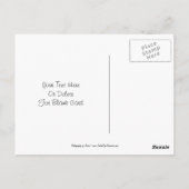 Peacock Art Bird Briefkaart (Achterkant)