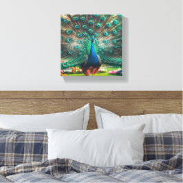 Peacock art canvas