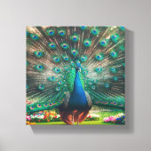 Peacock art canvas (Voorkant)