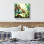Peacock art canvas afdruk (Insitu (Slaapkamer))