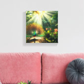 Peacock art canvas afdruk (Insitu (Woonkamer))