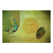  Peacock Art Collage Foto Afdruk (Voorkant)