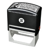 Peacock Art Deco Border | Naam en retouradres Zelfinktende Stempel (Product)