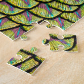 Peacock Art Deco Feathers Legpuzzel (Zijkant)
