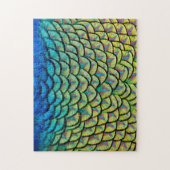 Peacock Art Deco Feathers Legpuzzel (Verticaal)