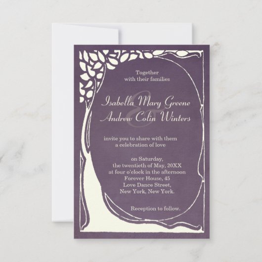 Peacock art deco kaart (Achterkant)