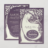 Peacock art deco kaart (Voorkant / Achterkant)