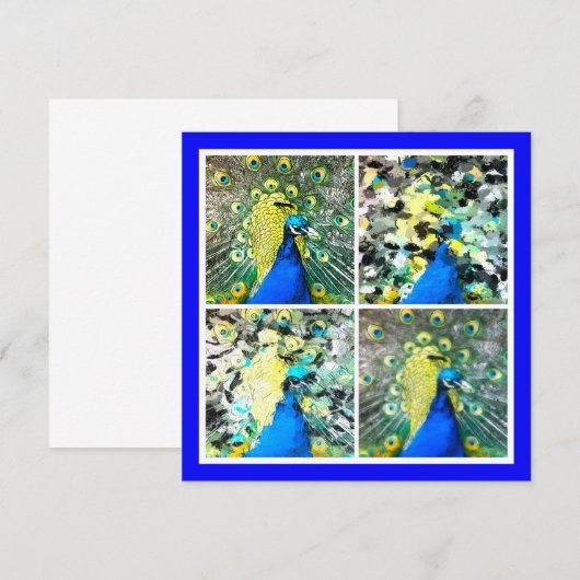 Peacock Art-flatkaart (Voorkant / Achterkant)