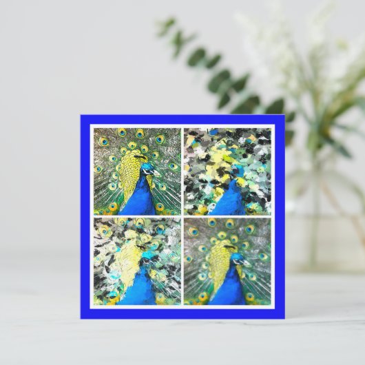 Peacock Art-flatkaart (Staand voorkant)
