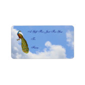 Peacock Art  Gift Label (Voorkant)