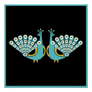 Peacock Art Home Accessoires Perfect Poster