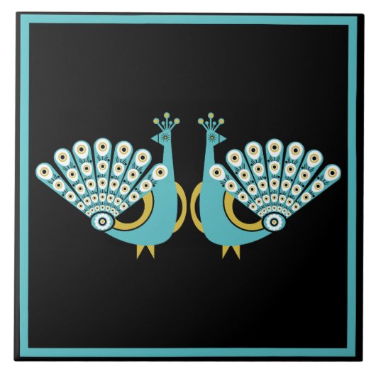 Peacock Art Home Accessoires Tegeltje (Voorkant)