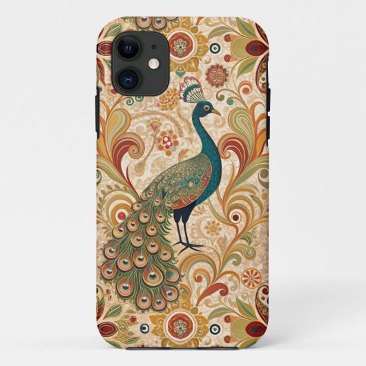 Peacock Art Morris Style Case-Mate iPhone Case (Achterkant)