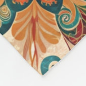 Peacock Art Morris Style Fleece Deken (Hoek)