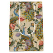 Peacock Art Nouveau bloemenmotief Morris Medium Cadeauzakje (Achterkant)