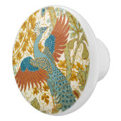 Peacock Art Nouveau bloemmotief Keramische Knop (Rechts)