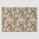 Peacock Art Nouveau Floral Patroonpapier Tissuepapier (Voorkant)
