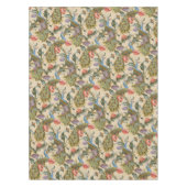 Peacock Art Nouveau Floral Pattern Tafelkleed (Voorkant)