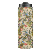 Peacock Art Nouveau Floral Pattern Thermosbeker (Voorkant)