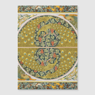 Peacock Art Nouveau Stijl rond ingewikkeld ontwerp