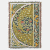 Peacock Art Nouveau Stijl rond ingewikkeld ontwerp Deken (Voorkant Verticaal)