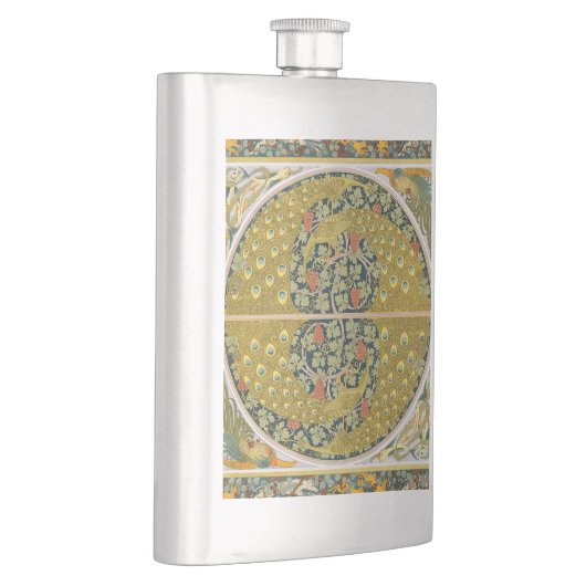 Peacock Art Nouveau Stijl rond ingewikkeld ontwerp Flacon (Rechts)