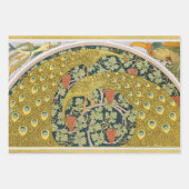 Peacock Art Nouveau Stijl rond ingewikkeld ontwerp Inpakpapier Vel (Voorkant 3)