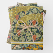 Peacock Art Nouveau Stijl rond ingewikkeld ontwerp Inpakpapier Vel (In situ)