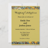 Peacock Art Nouveau Stijl rond ingewikkeld ontwerp Kaart (Voorkant)