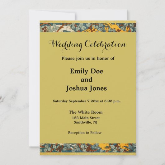 Peacock Art Nouveau Stijl rond ingewikkeld ontwerp Kaart (Voorkant)