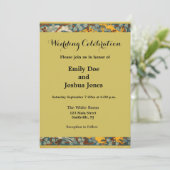 Peacock Art Nouveau Stijl rond ingewikkeld ontwerp Kaart (Staand voorkant)