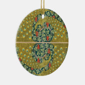 Peacock Art Nouveau Stijl rond ingewikkeld ontwerp Keramisch Ornament (Rechts)