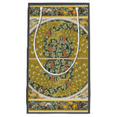 Peacock Art Nouveau Stijl rond ingewikkeld ontwerp Klein Cadeauzakje (Voorkant)