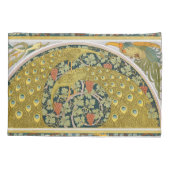 Peacock Art Nouveau Stijl rond ingewikkeld ontwerp Kussensloop (Achterkant)