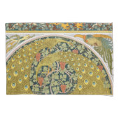 Peacock Art Nouveau Stijl rond ingewikkeld ontwerp Kussensloop (Voorkant)