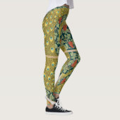 Peacock Art Nouveau Stijl rond ingewikkeld ontwerp Leggings (Rechts)
