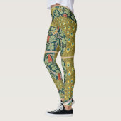 Peacock Art Nouveau Stijl rond ingewikkeld ontwerp Leggings (Links)