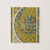 Peacock Art Nouveau Stijl rond ingewikkeld ontwerp Legpuzzel (Verticaal)