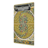 Peacock Art Nouveau Stijl rond ingewikkeld ontwerp Mini Klembord (Angled2)