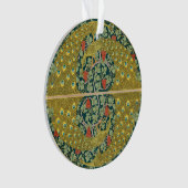Peacock Art Nouveau Stijl rond ingewikkeld ontwerp Ornament (voorkant)