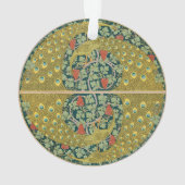 Peacock Art Nouveau Stijl rond ingewikkeld ontwerp Ornament (achterkant)