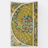 Peacock Art Nouveau Stijl rond ingewikkeld ontwerp Spandoek (Verticaal)