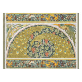 Peacock Art Nouveau Stijl rond ingewikkeld ontwerp Tafelkleed (Voorkant (Horizontaal))