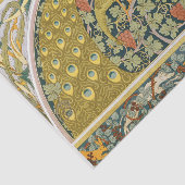 Peacock Art Nouveau Stijl rond ingewikkeld ontwerp Tissuepapier (Detail)