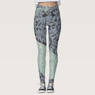 Peacock Art Nouveau Vogel Classic Leggings