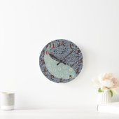 Peacock Art Nouveau Vogel Classic Ronde Klok (Huis)